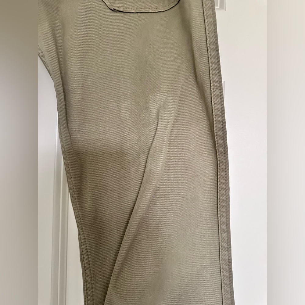 ba&sh Jeans Size 6 Khaki Denim Wash - Picture 9 of 14